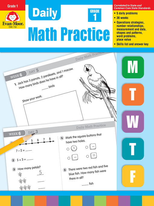 Title details for Daily Math Practice, Grade 1 by Evan-Moor Educational Publishers - Available